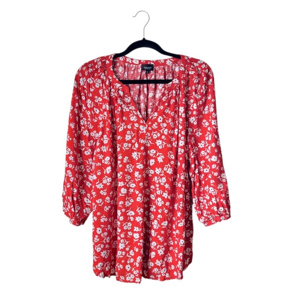 Jones & Co Cute Floral 3/4 Tunic Blouse - Picture 1 of 6